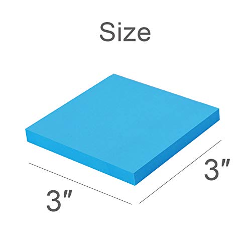 Sticky Notes 3x3 Inches,Bright Colors Self-Stick Pads, Easy to Post for Home, Office, Notebook, 82 Sheets/pad